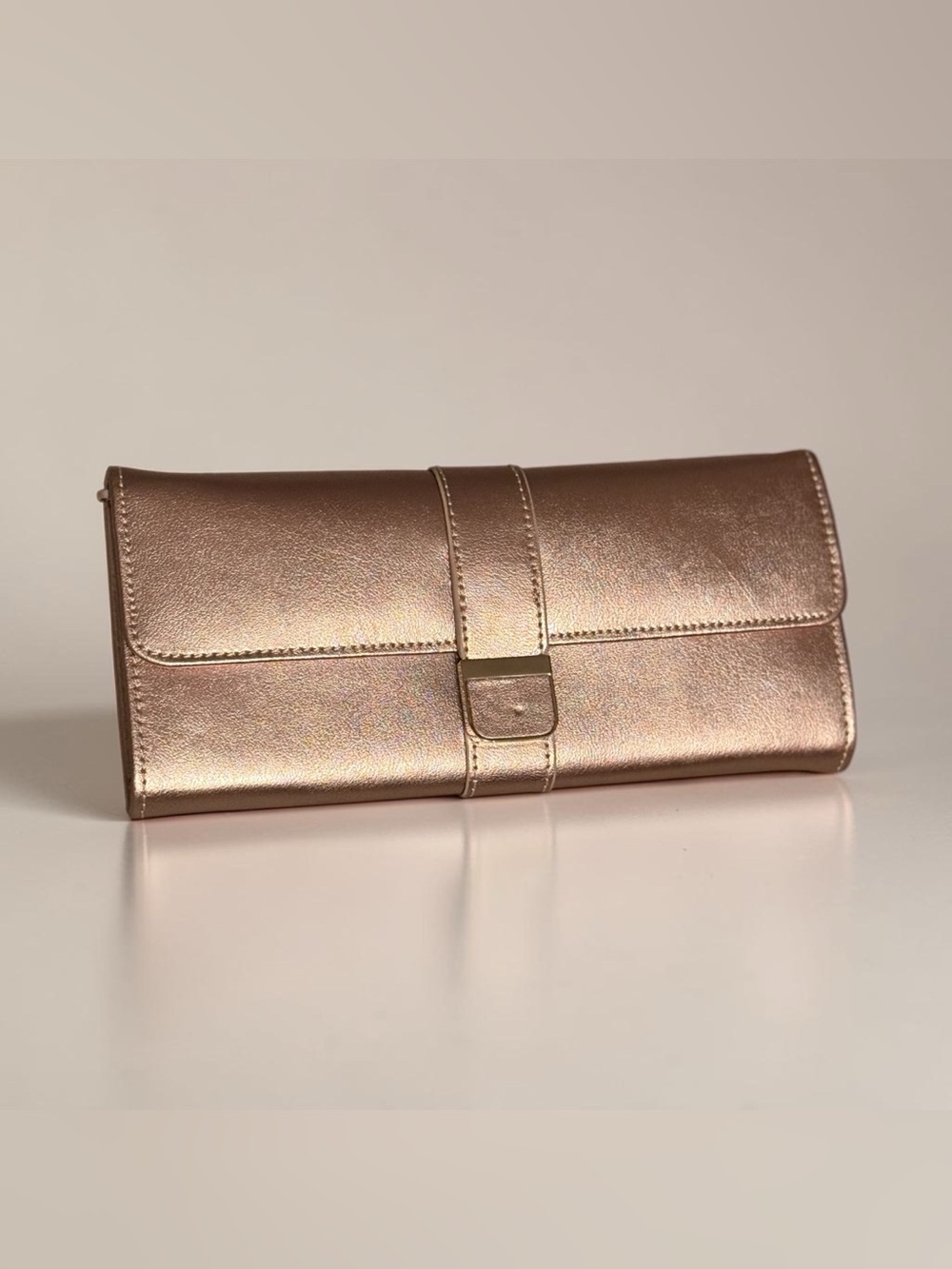 WOLF DESIGNS Rose Gold Palermo Jewelry Roll